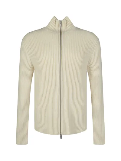 Jil Sander Cardigan In White