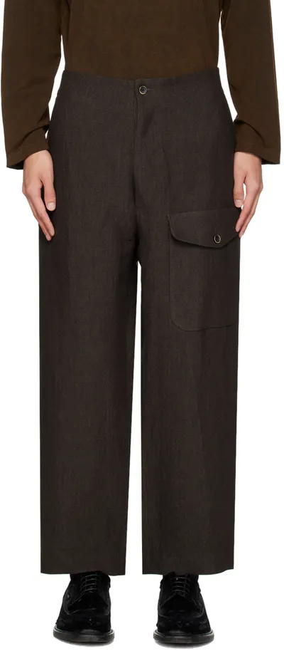 Uma Wang Brown Paxton Trousers