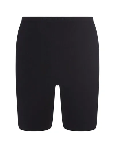 Rabanne Black Monogram Cycling Shorts