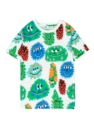 Stella Mccartney Graphic-print Cotton T-shirt In Mehrfarbig