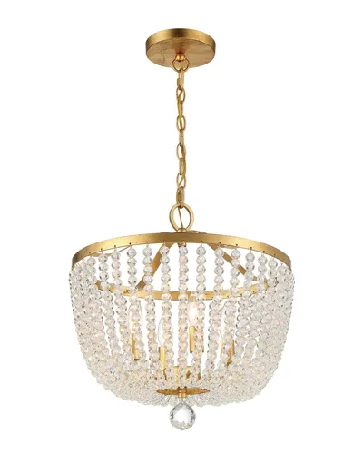 Crystorama Rylee 4-light Chandelier In Gold