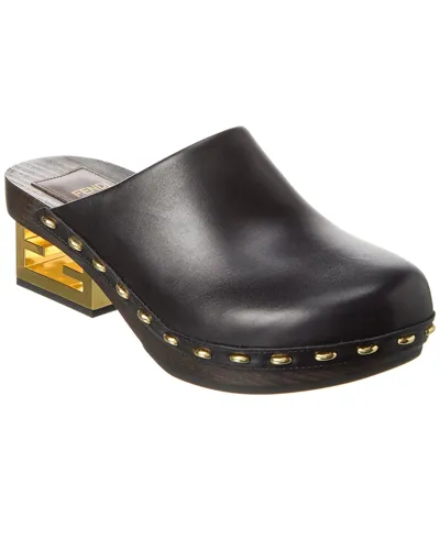 Fendi Baguette Clog In Nero