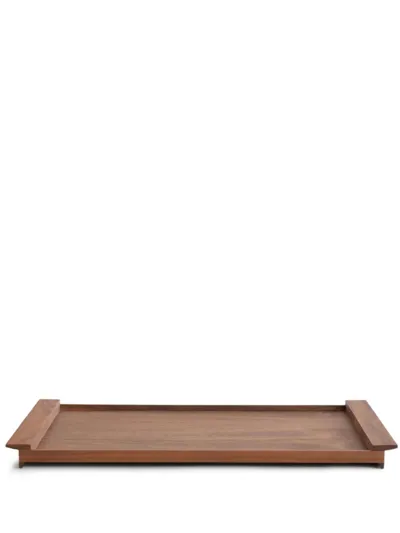 Origin Made Large Ponte Wood Tray In Brown