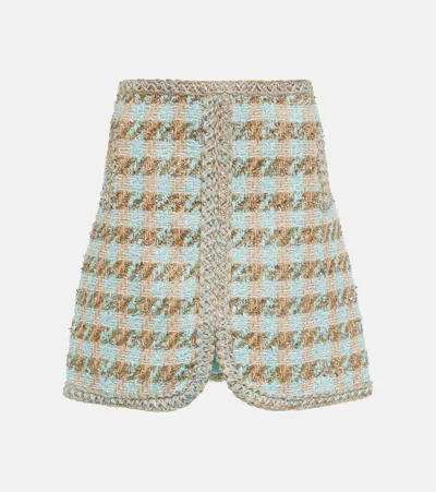 Giambattista Valli High-rise Tweed Miniskirt In Multicoloured