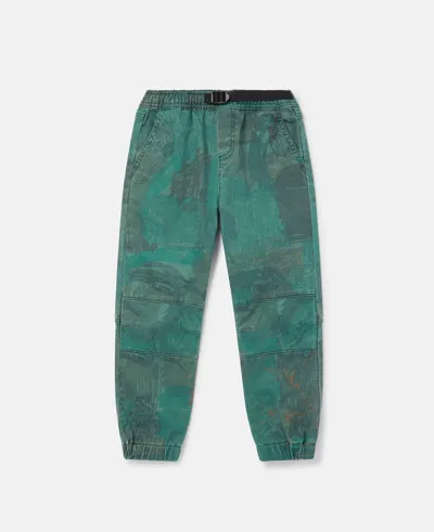 Stella Mccartney Scribble Print Joggers In Green