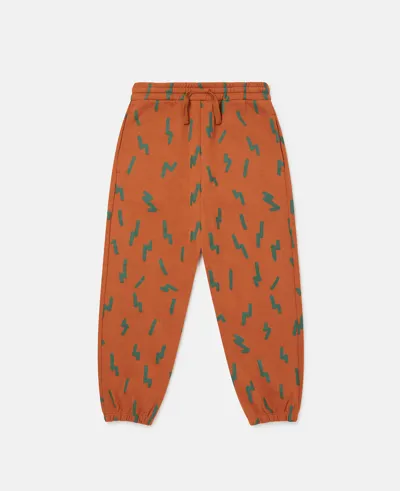 Stella Mccartney Lightning Strike Joggers In Brown