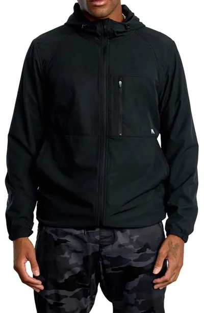 Rvca Yogger Ii Windbreaker Jacket In Black