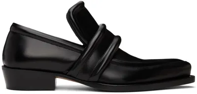 Bottega Veneta Black Spada Loafers In 1000 Black