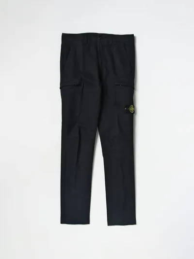 Stone Island Junior Pants  Kids Color Blue