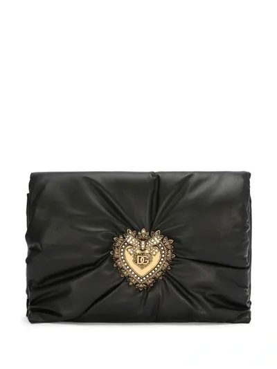 Dolce & Gabbana Black Signature Devotion Shoulder Bag