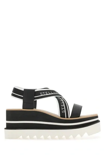 Stella Mccartney Sneak-elyse 80mm Platform Sandals In Black