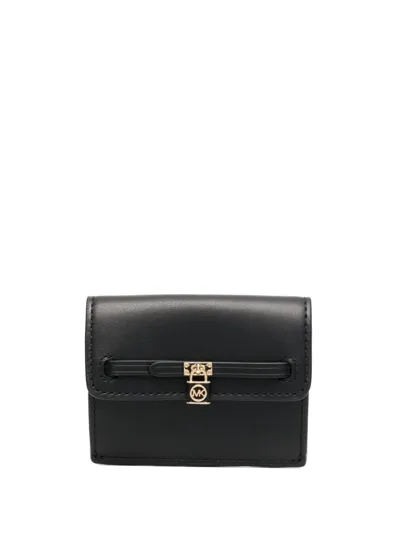 Michael Michael Kors Hailton Legacy Leather Wallet In Black