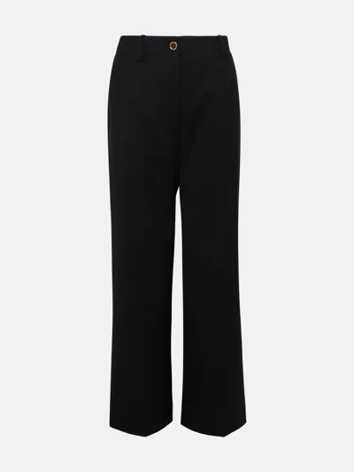 Patou Black Virgin Wool Pants