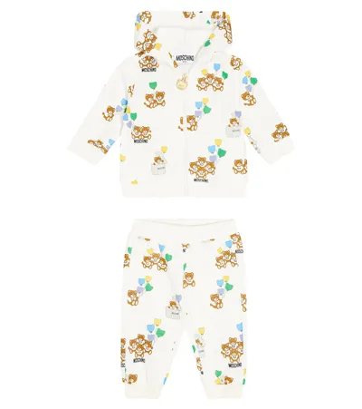 Moschino Baby Set Aus Kapuzenjacke Und Jogginghose In Multicoloured