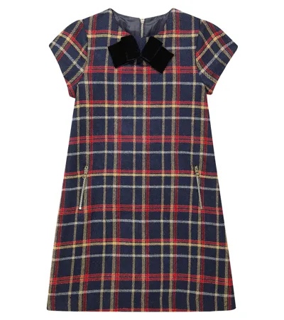 Tartine Et Chocolat Kids' Wool-blend Dress In Multicoloured