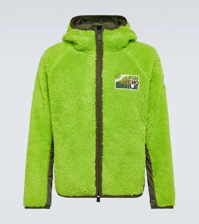 Moncler Fleece Jacket In Green