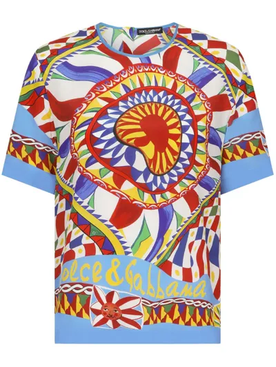 Dolce & Gabbana Graphic-print T-shirt In Hh4kt