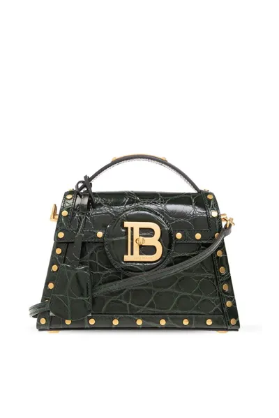 Balmain Embossed B In Green