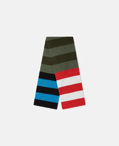 Stella Mccartney Striped Scarf In Multicolour