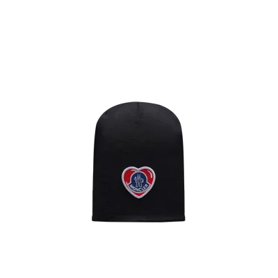 Moncler Collection Bonnet En Laine In Black