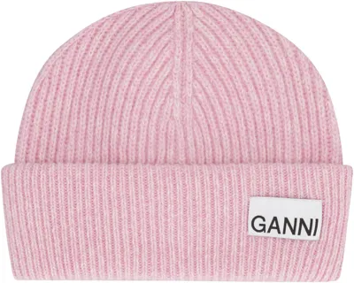 Ganni Logo In Pink