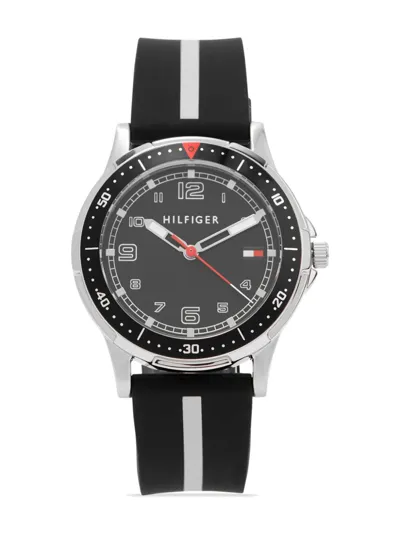 Tommy Hilfiger Junior Kids' Stainless Steel Quartz 34mm In Black