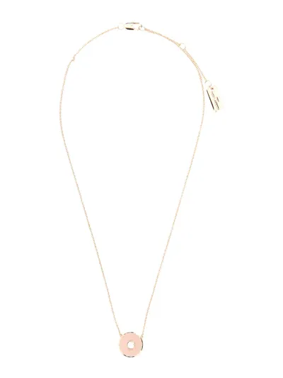 Marc Jacobs Medallion Necklace In Beige