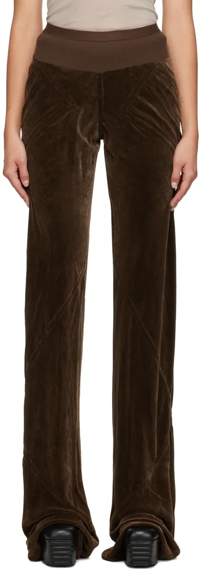 Rick Owens Brown Bias Trousers