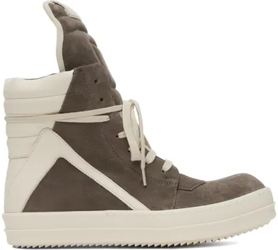 Rick Owens Geobasket Sneaker In Brown