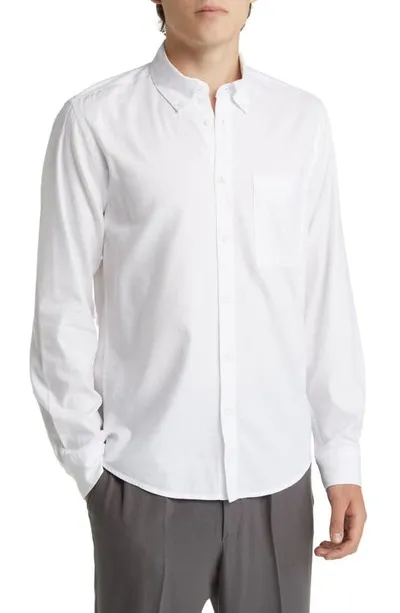 Nn07 Arne 5655 Button-down Shirt In White