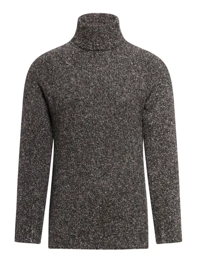 Giorgio Armani Turtleneck Sweater In Grey