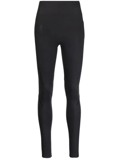 On Running Side-pocket Long-length Leggings In Black