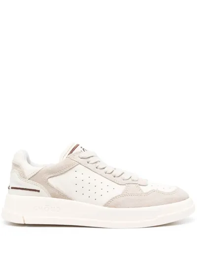 Ghoud Tweener Low Suede Sneakers In White