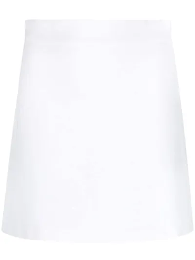 Atu Body Couture High-waist A-line Mini Skirt In Weiss