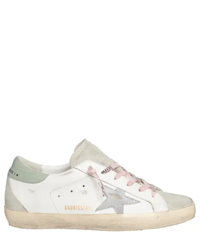 Pre-owned Golden Goose Sneaker Damen Super-star Gwf00102.f004782.82379 White - Ice Silve