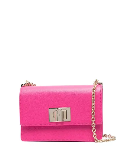 Furla Mini 1927 Leather Crossbody Bag In Pink