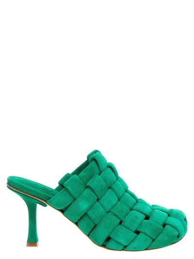 A.w.a.k.e. Wilma Chubby Pumps Green In Verde