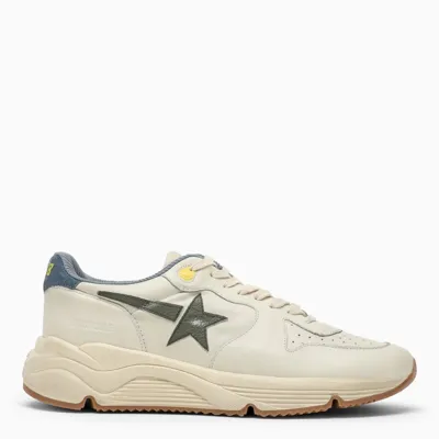 Golden Goose Men's Leather Running Sneakers In Mixed Colors In White