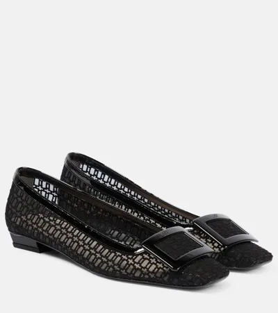 Roger Vivier Belle Vivier Ballet Flats In Black