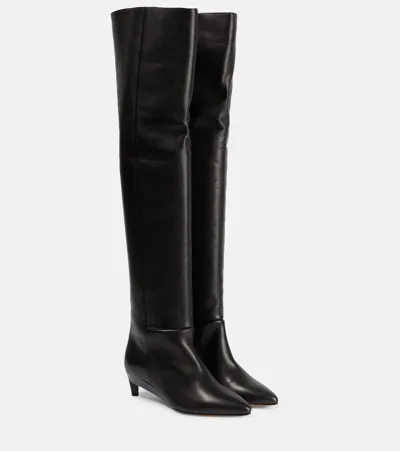 Isabel Marant Leather Over-the-knee Boots In Black