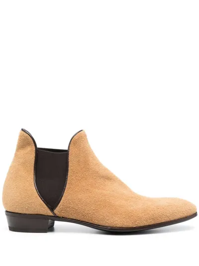 Lidfort Suede Ankle Boots In Brown