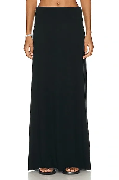 Leset Lauren High Waist Maxi Skirt In Black