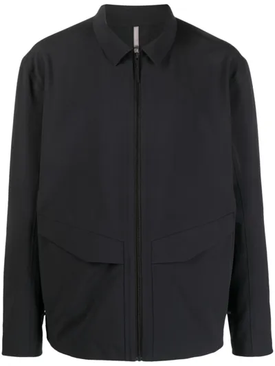 Veilance Zip-up Shirt Jacket In Black