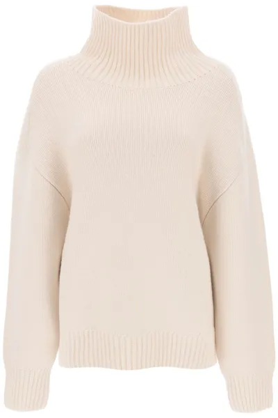 Khaite The Landen Cashmere Jumper In Magnolia