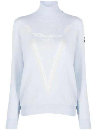 Rossignol Victoire Intarsia-knit Logo Jumper In Blue