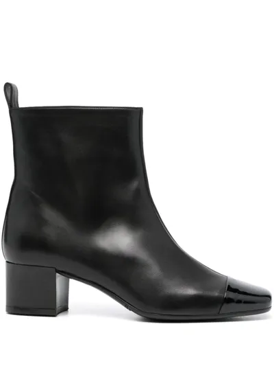 Carel Paris Estime 45mm Square-toe Boots In Black