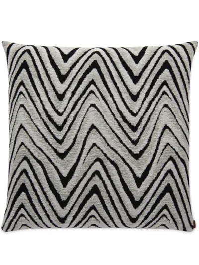 Missoni Savana Zigzag Cushion In Grey