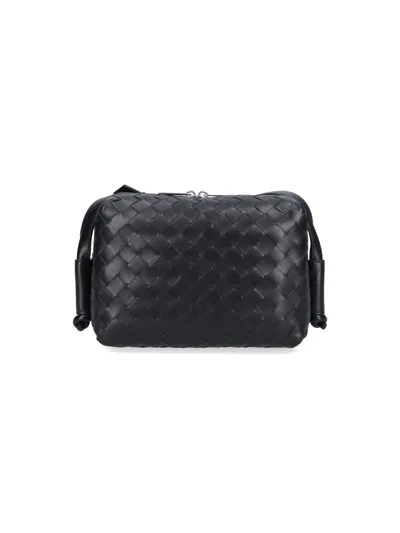 Bottega Veneta Braided Shoulder Bag In Black  