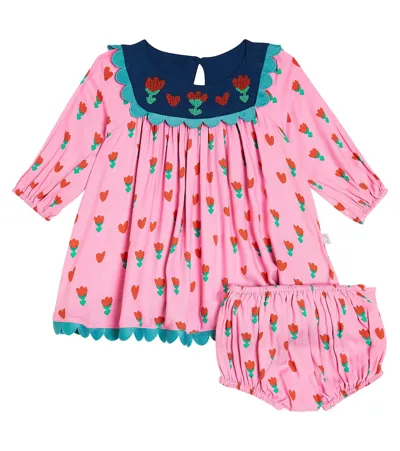 Stella Mccartney Baby Floral Dress And Bloomers Set In Multicoloured