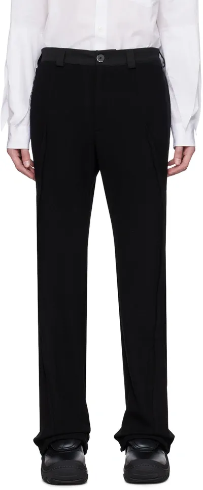 Kiko Kostadinov Black Agathon Trousers In Sable Black